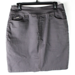 FDJ French Dressing Jeans Charcoal Gray Cotton Blend Pencil Skirt Size 10