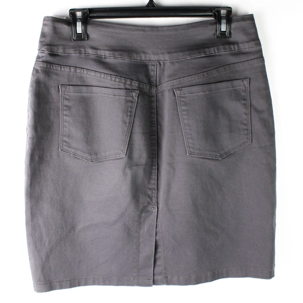 FDJ French Dressing Jeans Charcoal Gray Cotton Blend Pencil Skirt Size 10
