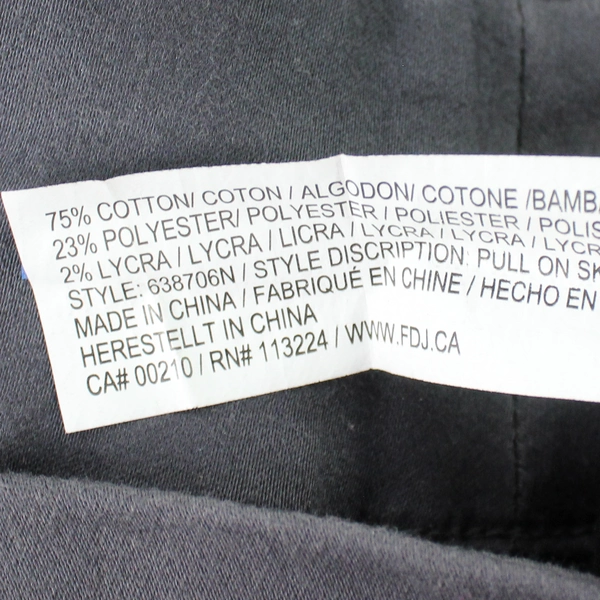 FDJ French Dressing Jeans Charcoal Gray Cotton Blend Pencil Skirt Size 10