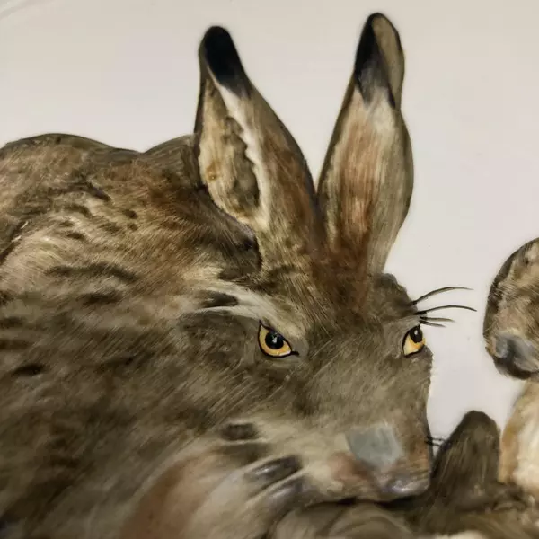 Goebel Mother's Day Series Rabbit Family Plate 1975 First Edition W. Germany