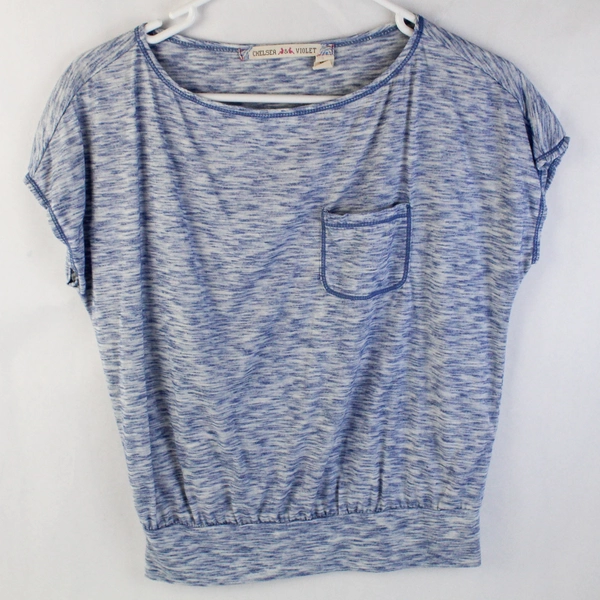 Chelsea And Violet Blue Sleeveless T-Shirt Top Women's Size XS