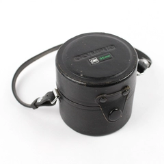 Black Leather Olympus OM System 35 MM Lens Hard Case