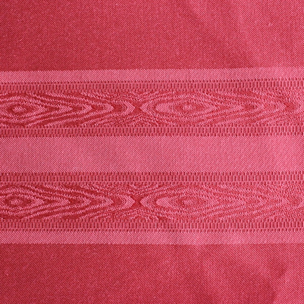 Maroon Red Striped Round 66" Tablecloth Dining Linens