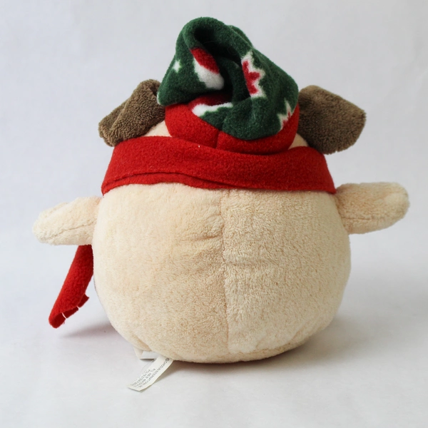 Chosun 7" Round Christmas Puppy Dog Plushie - Festive Cuddle Companion