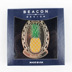 Chem Art Beacon Gold Tone Pineapple Montpelier Souvenir Christmas Ornament