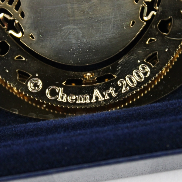 Chem Art Beacon Gold Tone Pineapple Montpelier Souvenir Christmas Ornament