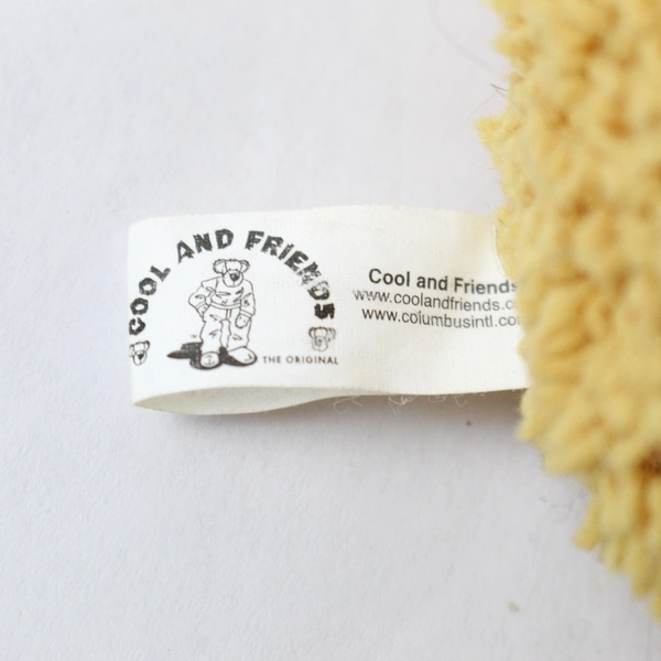 Columbus International Cool & Friends 8" Yellow Bear Stuffed Animal - Pre-owned