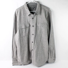 Toad & Co Gray Button Up Long Sleeve Shirt Men's Size XL
