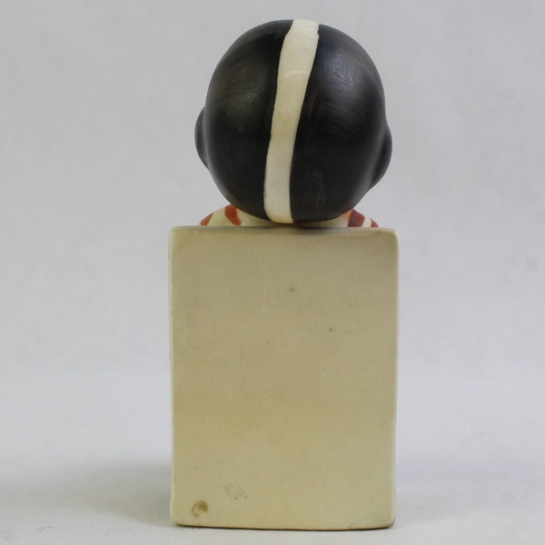 Vintage Wales Porcelain Figurine Football Boy Asleep In A Chair