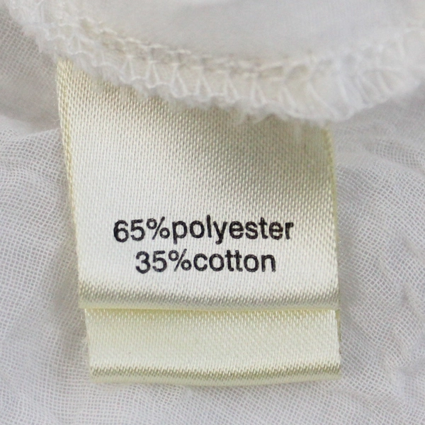 Dylan White Button Up See Through Back Design Women's Size Small