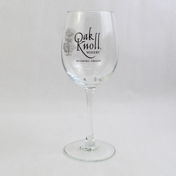 Set of 2 Oak Knoll Winery Crystal Wine Glasses Hillsboro Oregon