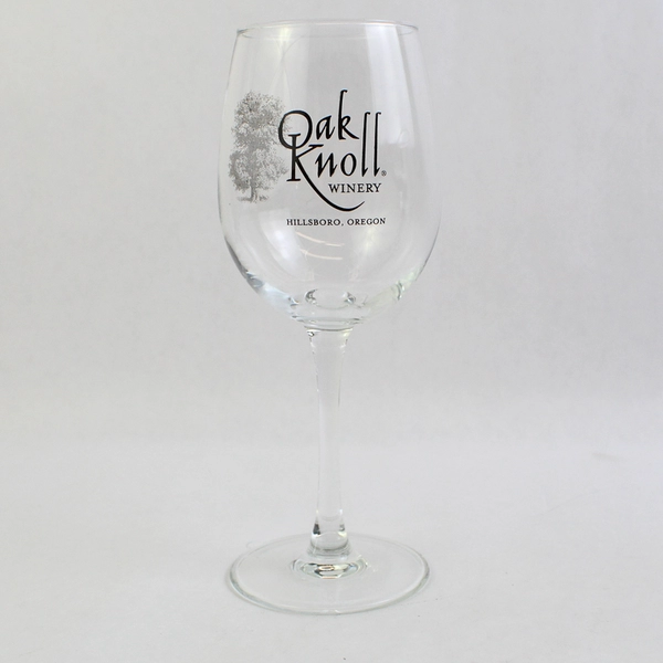 Set of 2 Oak Knoll Winery Crystal Wine Glasses Hillsboro Oregon