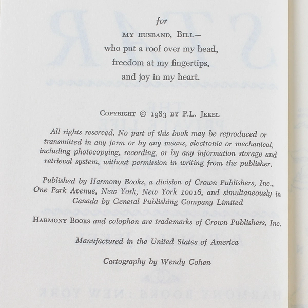 Sea Star by Pamela Jekel 1983 HC - Good Condition, Some Wear & Stains