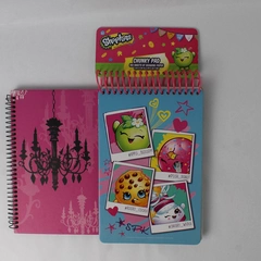 Lot of 2 Blank Drawing Pad/Journal Shopkins & Studio18 Hardcover Spiral Bound