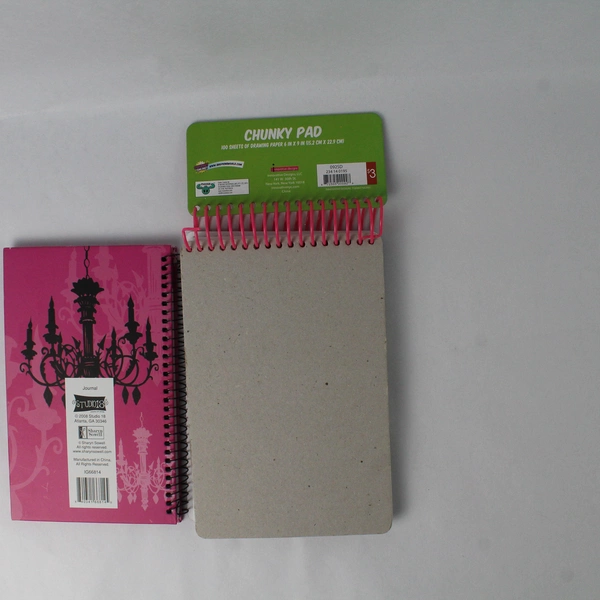 Lot of 2 Blank Drawing Pad/Journal Shopkins & Studio18 Hardcover Spiral Bound