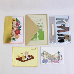 Lot of 5 Die-Cut and Collage Art Greeting Cards Various Occasions