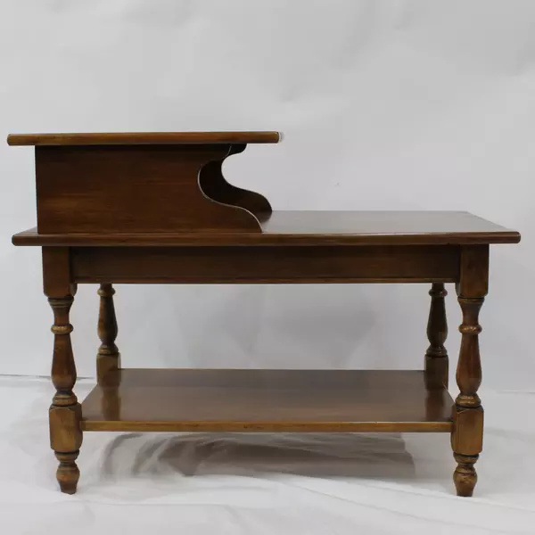 Vintage Set of 2 Heywood-Wakefield Step End Tables Colonial Maple