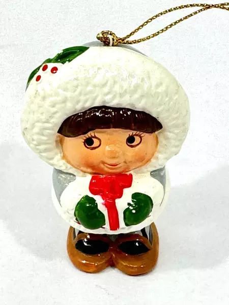 1985 Kisha Eskimo Christmas Ornament Union Wadding Co. Collectible in Box