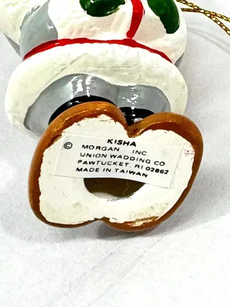 1985 Kisha Eskimo Christmas Ornament Union Wadding Co. Collectible in Box