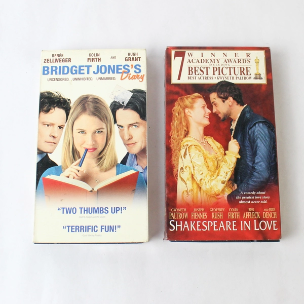 Lot of 2 VHS Romantic Comedies: Bridget Jones's Diary & Shakespeare in Love
