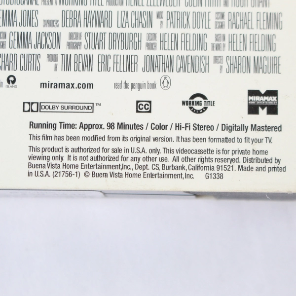 Lot of 2 VHS Romantic Comedies: Bridget Jones's Diary & Shakespeare in Love