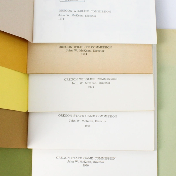 Lot of 6 Vtg Oregon State Wildlife Conservation / Game Commission Booklets