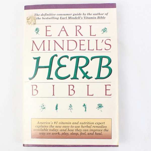 Earl Mindell's Herb Bible Earl L. Mindell 1992 Simon & Schuster Paperback