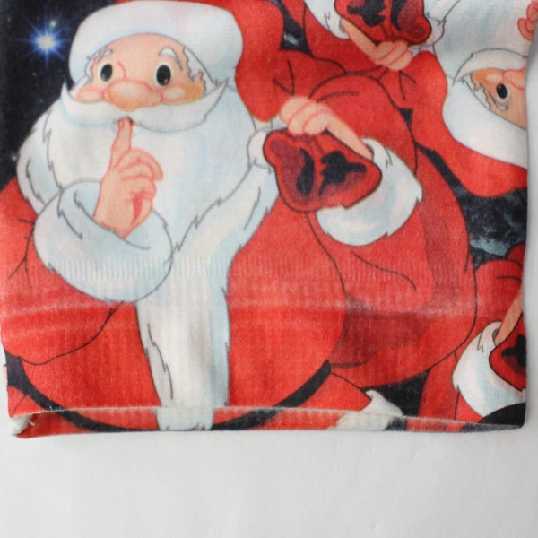 No Boundaries Girls' Santa Christmas Leggings Size L 11/13 Festive Holiday Wear