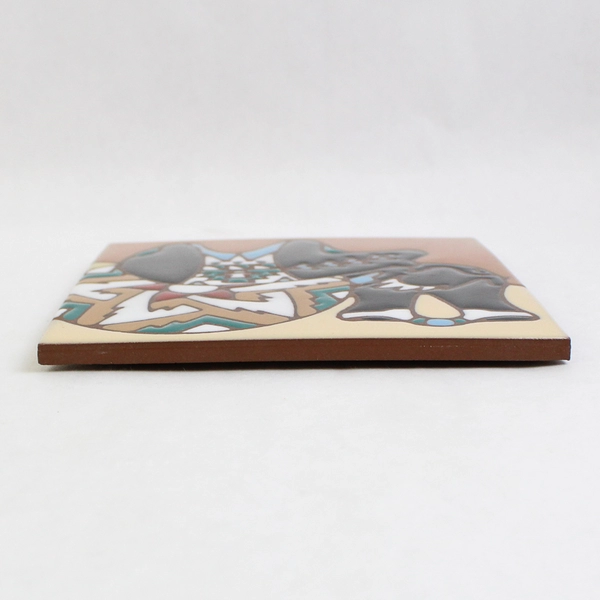 1999 Earthtones Ceramic Tile 4254A Bear Fetish 6 x 6 Inch