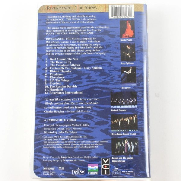 Riverdance The Show VHS 1996 VCI Music Dance Sensation Untested As Is