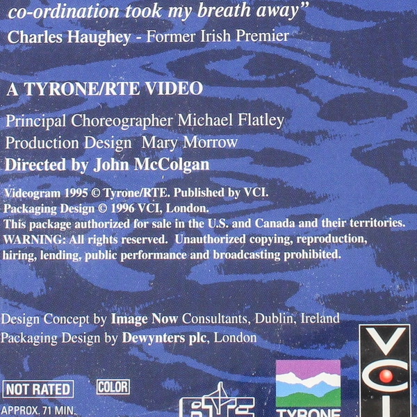 Riverdance The Show VHS 1996 VCI Music Dance Sensation Untested As Is