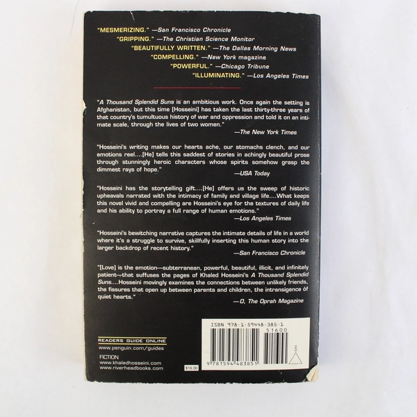 Thousand Splendid Suns by Khaled Hosseini 2007 Riverhead Paperback