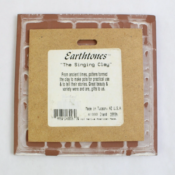1999 Earthtones Ceramic Tile 3993A  The Singing Clay 6 x 6 Inch