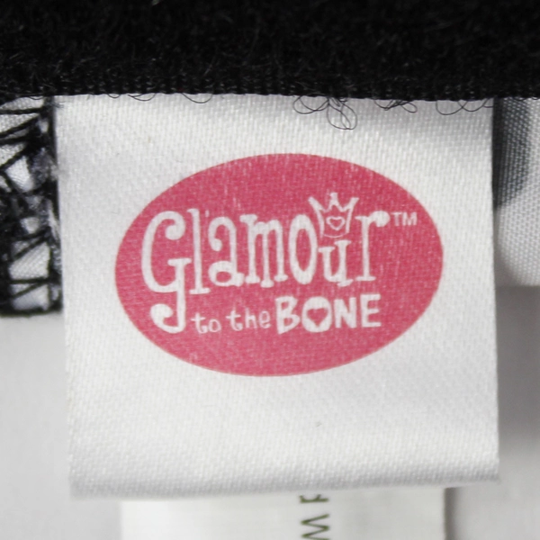 Glamour to the Bone Gray Leopard Print Dress Costume for Small Pets Size S