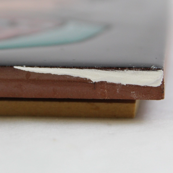 Cleo Teissedre Hand Painted Ceramic Tile Native American Woman