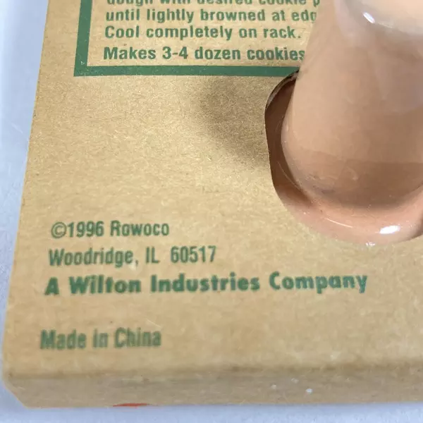 1996 Wilton Shaker Hearth Cookie Press Mold - Heart Shape Baking Tool