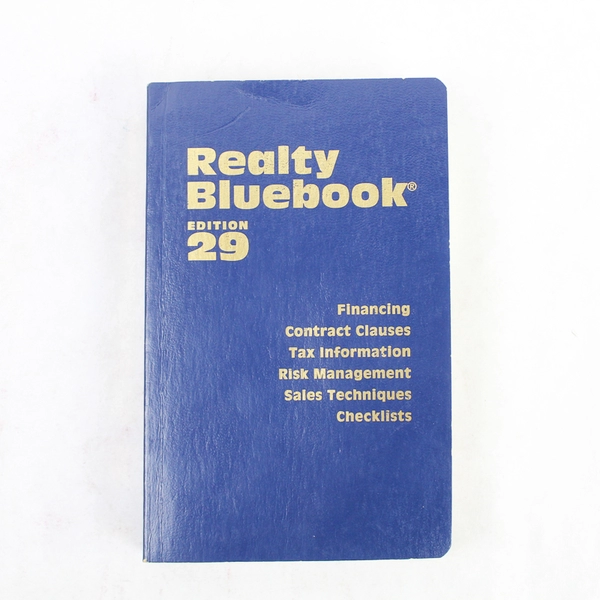 Realty Bluebook Edition 29 by Robert de Heer 1993 Softcover Reference Book