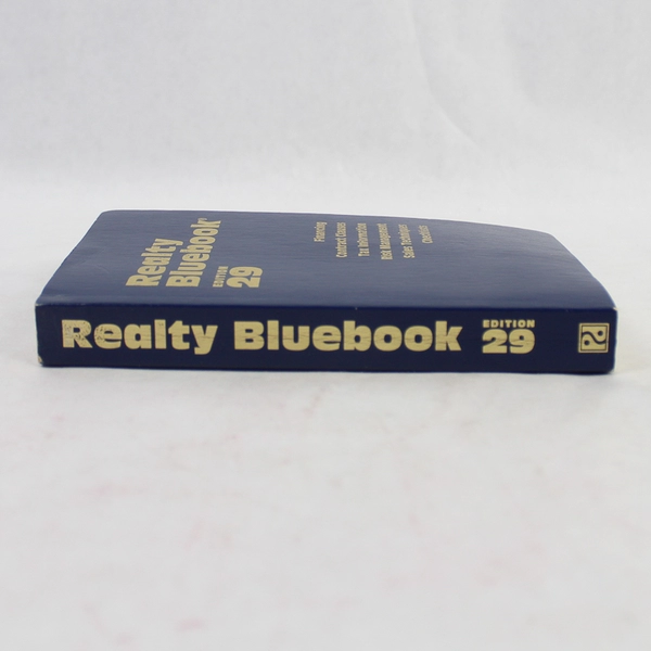 Realty Bluebook Edition 29 by Robert de Heer 1993 Softcover Reference Book