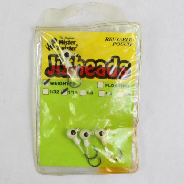 3 Packages Of 1/16 Ounce Jig Heads By Mister Twister And Renegade