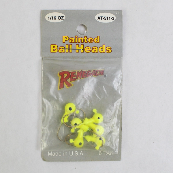 3 Packages Of 1/16 Ounce Jig Heads By Mister Twister And Renegade