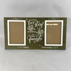 Then and Now Love Story Wooden Photo Frame for 6x4 Photos - Anniversary Gift