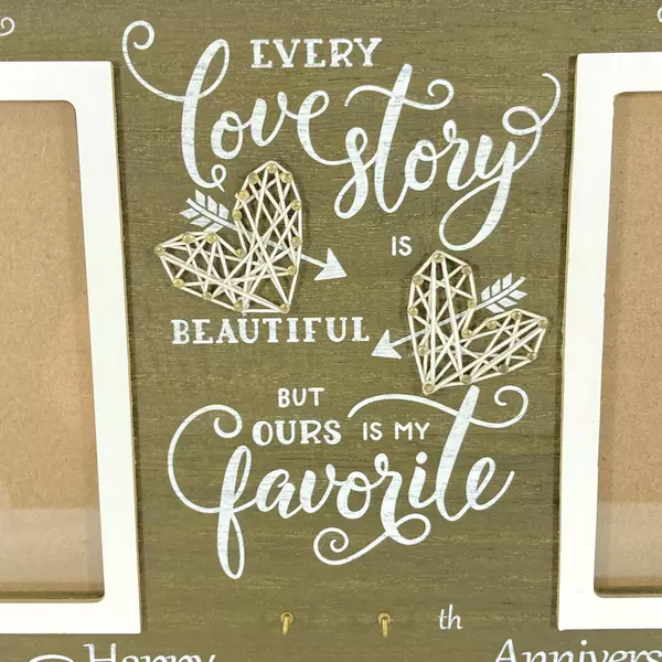 Then and Now Love Story Wooden Photo Frame for 6x4 Photos - Anniversary Gift