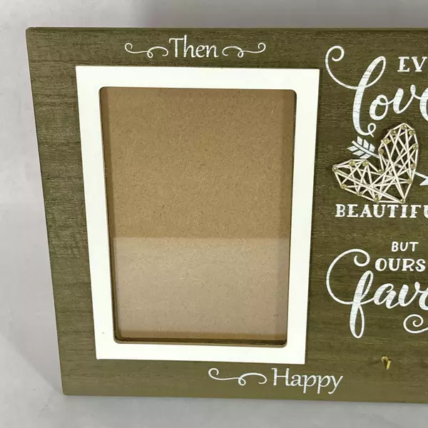 Then and Now Love Story Wooden Photo Frame for 6x4 Photos - Anniversary Gift