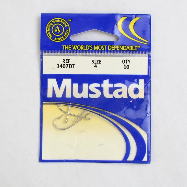 Lot of 4 New Packages Of Fishing Hooks Sizes 4-8 Eagle Claw And Mustad