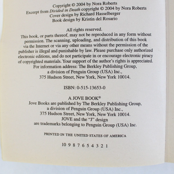 Key of Valor by Nora Roberts 2003 Jove Paperback