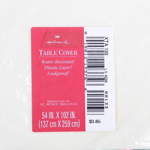 Vintage Hallmark Christmas Table Cover Ivy Design 102" x 54" Sealed