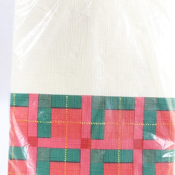 Vintage Hallmark Christmas Table Cover Ivy Design 102" x 54" Sealed