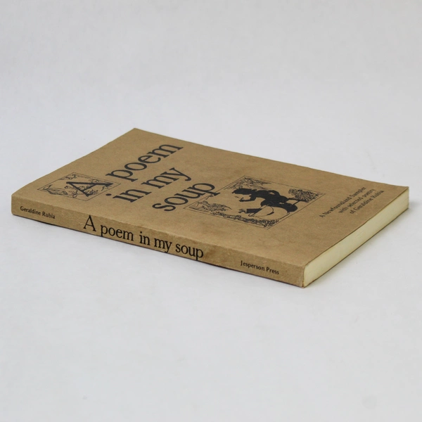 A Poem in My Soup Cookbook by Geraldine Rubia Vintage 1980 Paperback