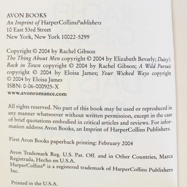 Daisy's Back in Town by Rachel Gibson 2004 Avon Paperback