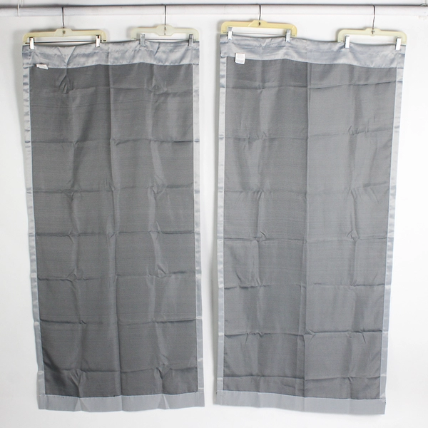 Set of 2 Your Zone Room Darkening Curtain Panels Silver 30"x 63" Rod Pocket